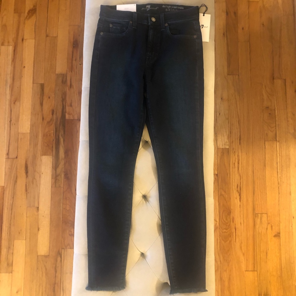 7 For all Mankind High Waist Ankle Skinny